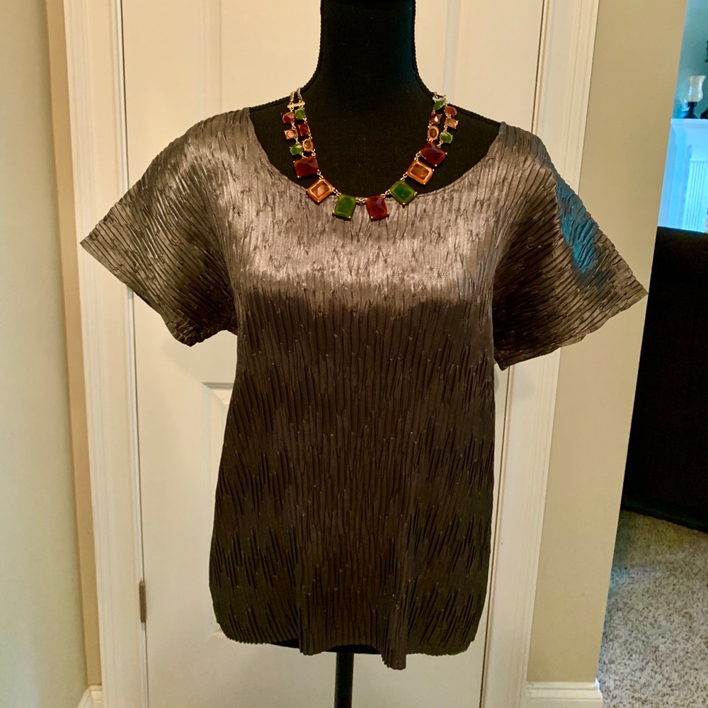 Dark Green Rouched Top